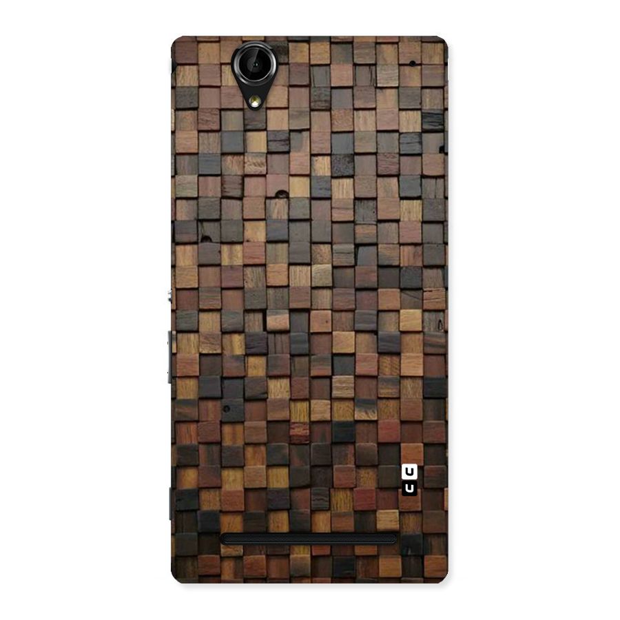 Blocks Of Wood Back Case for Sony Xperia T2