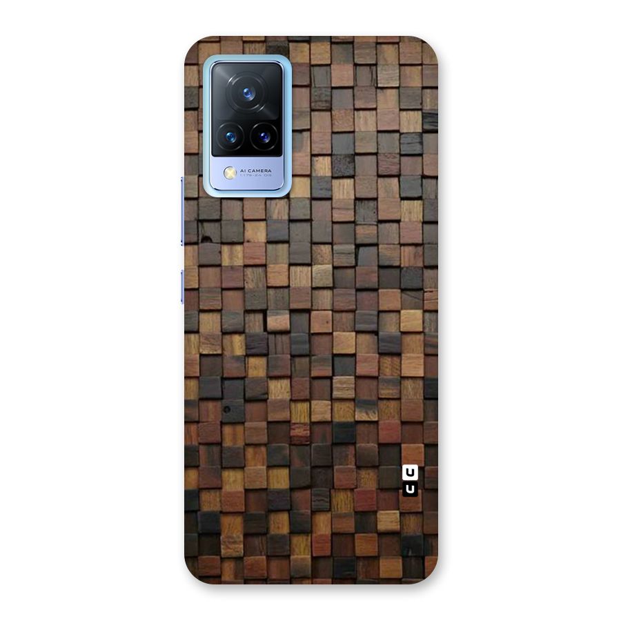 Blocks Of Wood Back Case for Vivo V21 5G