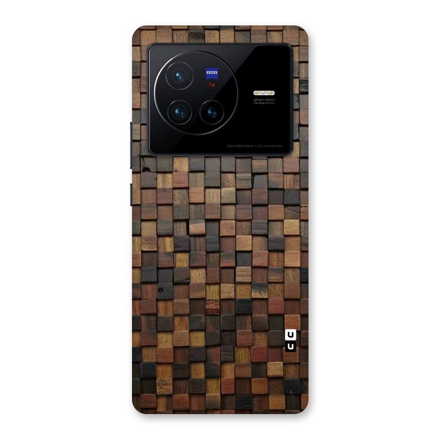 Blocks Of Wood Back Case for Vivo X80