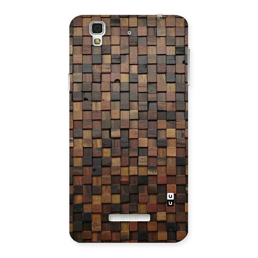 Blocks Of Wood Back Case for YU Yureka Plus