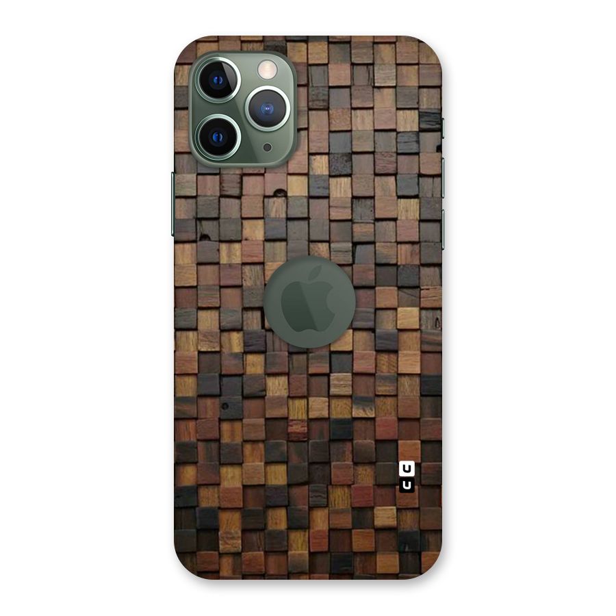 Blocks Of Wood Back Case for iPhone 11 Pro Logo  Cut