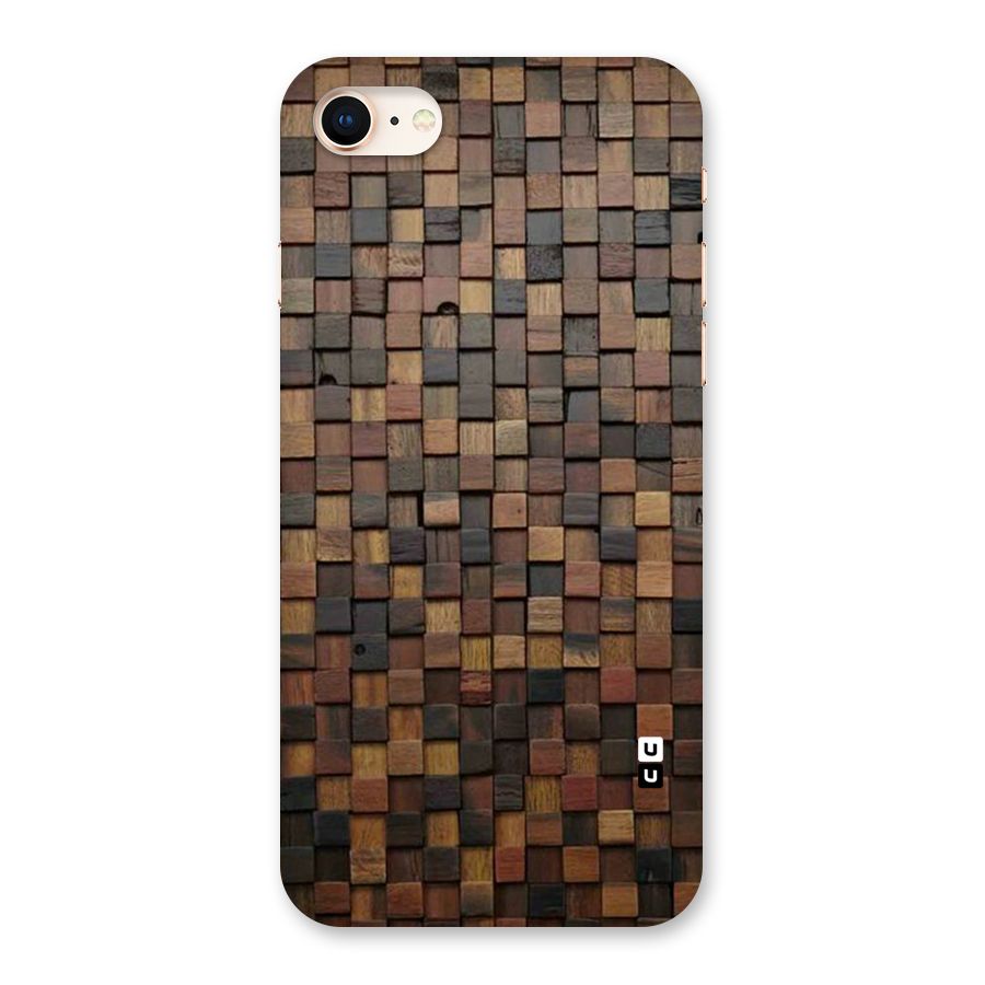 Blocks Of Wood Back Case for iPhone 8