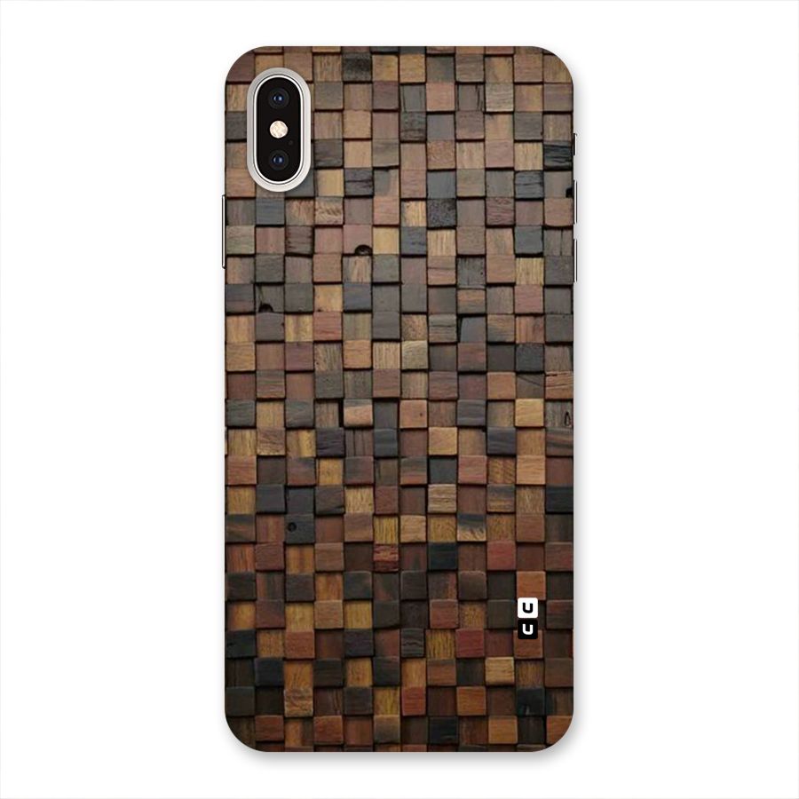 Blocks Of Wood Back Case for iPhone XS Max