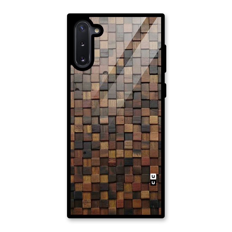 Blocks Of Wood Glass Back Case for Galaxy Note 10