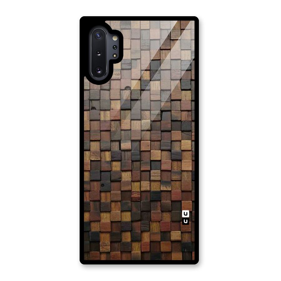 Blocks Of Wood Glass Back Case for Galaxy Note 10 Plus