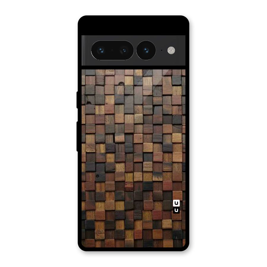 Blocks Of Wood Glass Back Case for Google Pixel 7 Pro