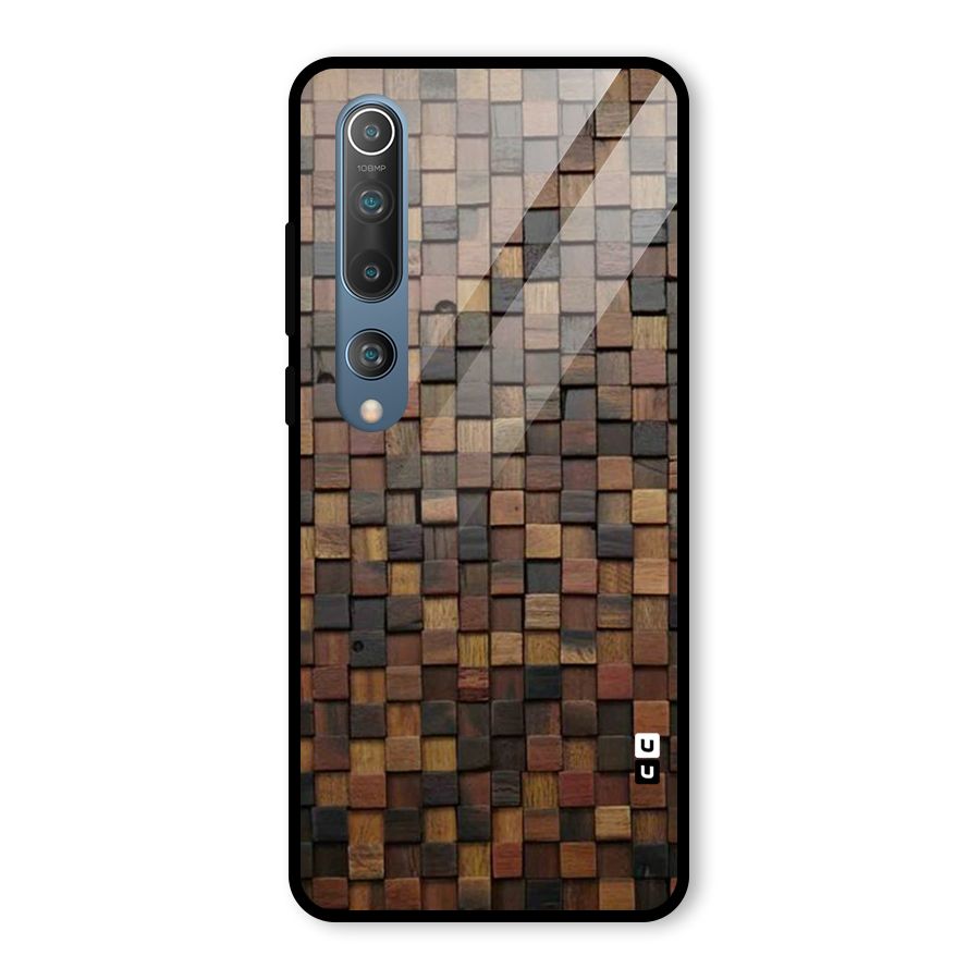 Blocks Of Wood Glass Back Case for Mi 10