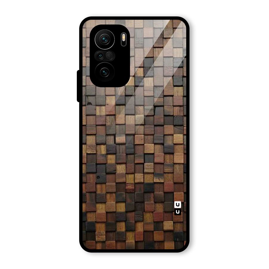 Blocks Of Wood Glass Back Case for Mi 11x