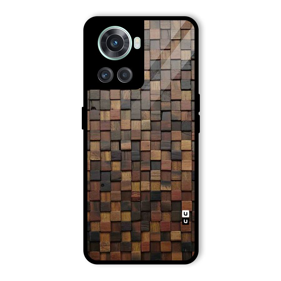 Blocks Of Wood Glass Back Case for OnePlus 10R