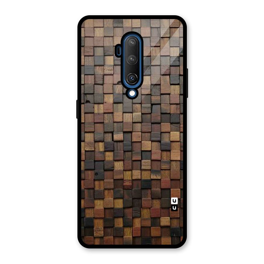 Blocks Of Wood Glass Back Case for OnePlus 7T Pro