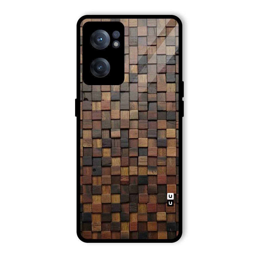 Blocks Of Wood Glass Back Case for OnePlus Nord CE 2 5G