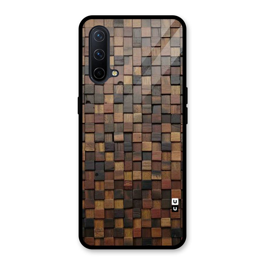 Blocks Of Wood Glass Back Case for OnePlus Nord CE 5G