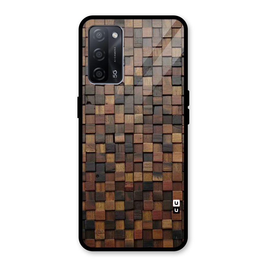Blocks Of Wood Glass Back Case for Oppo A53s 5G