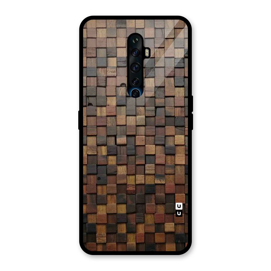 Blocks Of Wood Glass Back Case for Oppo Reno2 Z