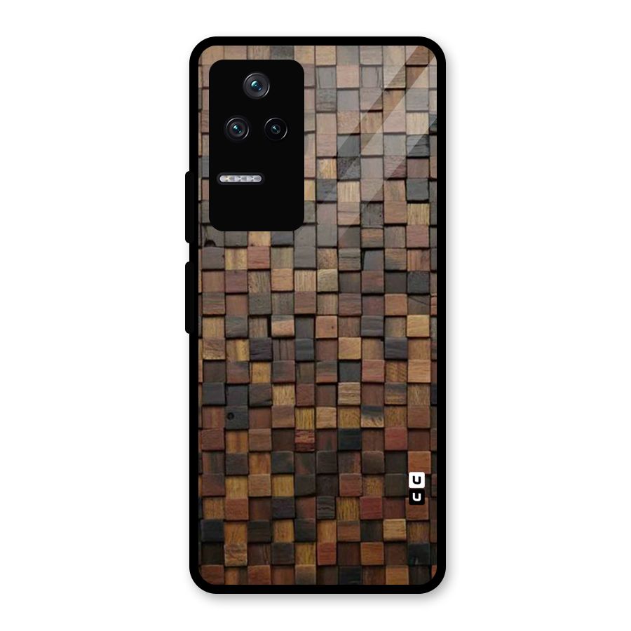 Blocks Of Wood Glass Back Case for Poco F4 5G
