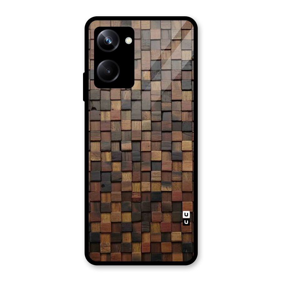 Blocks Of Wood Glass Back Case for Realme 10 Pro