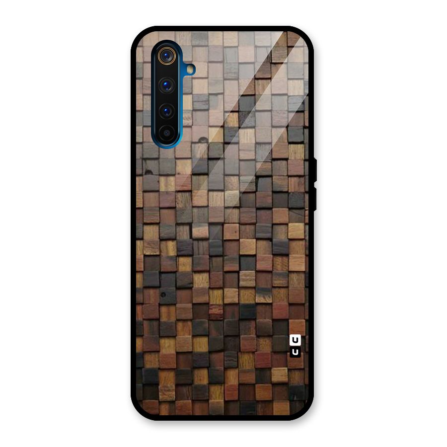 Blocks Of Wood Glass Back Case for Realme 6 Pro