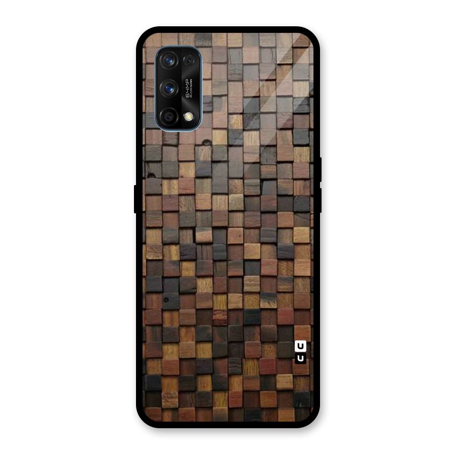 Blocks Of Wood Glass Back Case for Realme 7 Pro