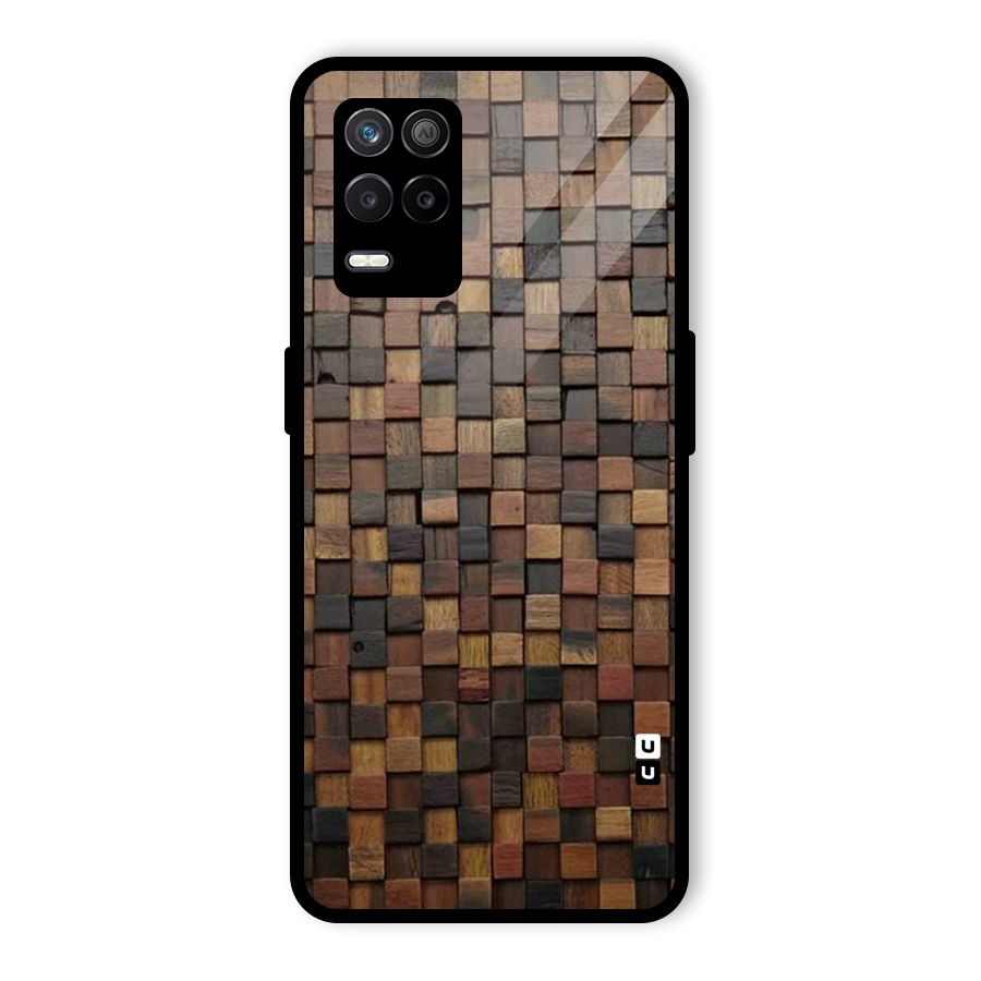 Blocks Of Wood Glass Back Case for Realme 9 5G