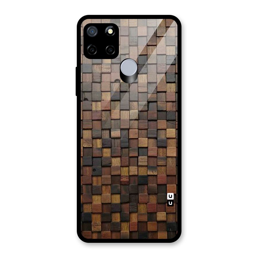 Blocks Of Wood Glass Back Case for Realme C12