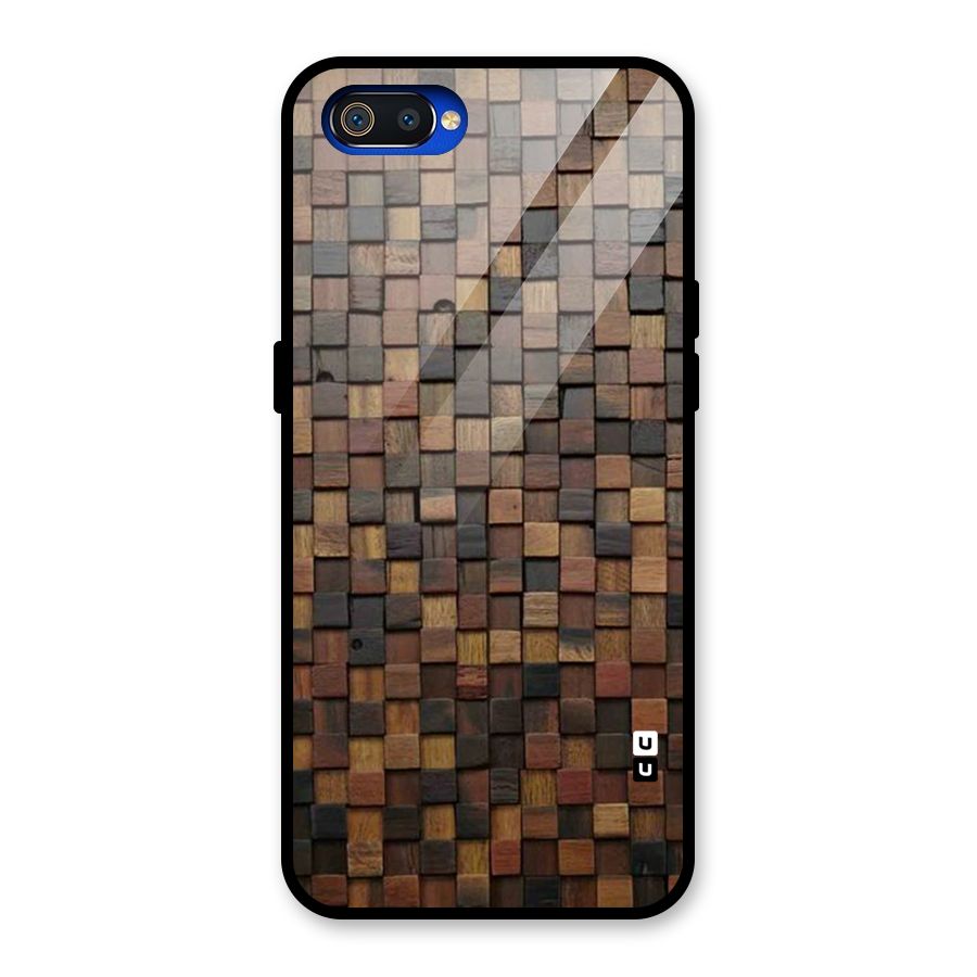 Blocks Of Wood Glass Back Case for Realme C2