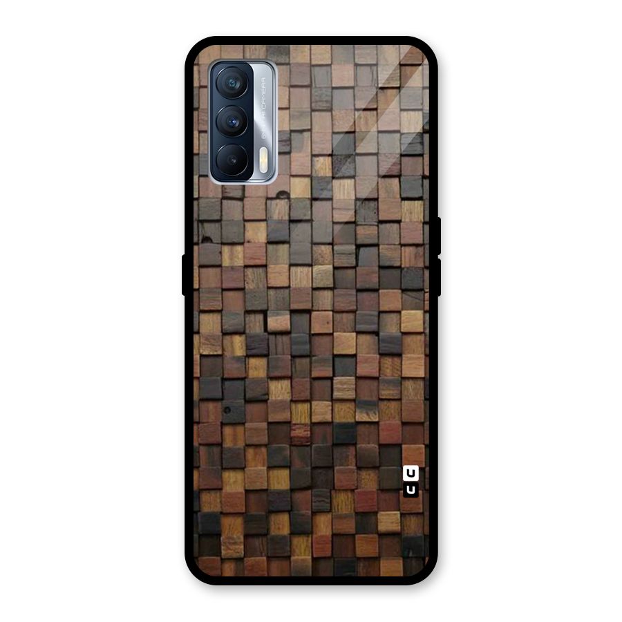 Blocks Of Wood Glass Back Case for Realme X7