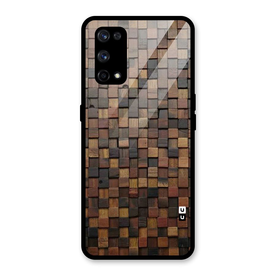 Blocks Of Wood Glass Back Case for Realme X7 Pro