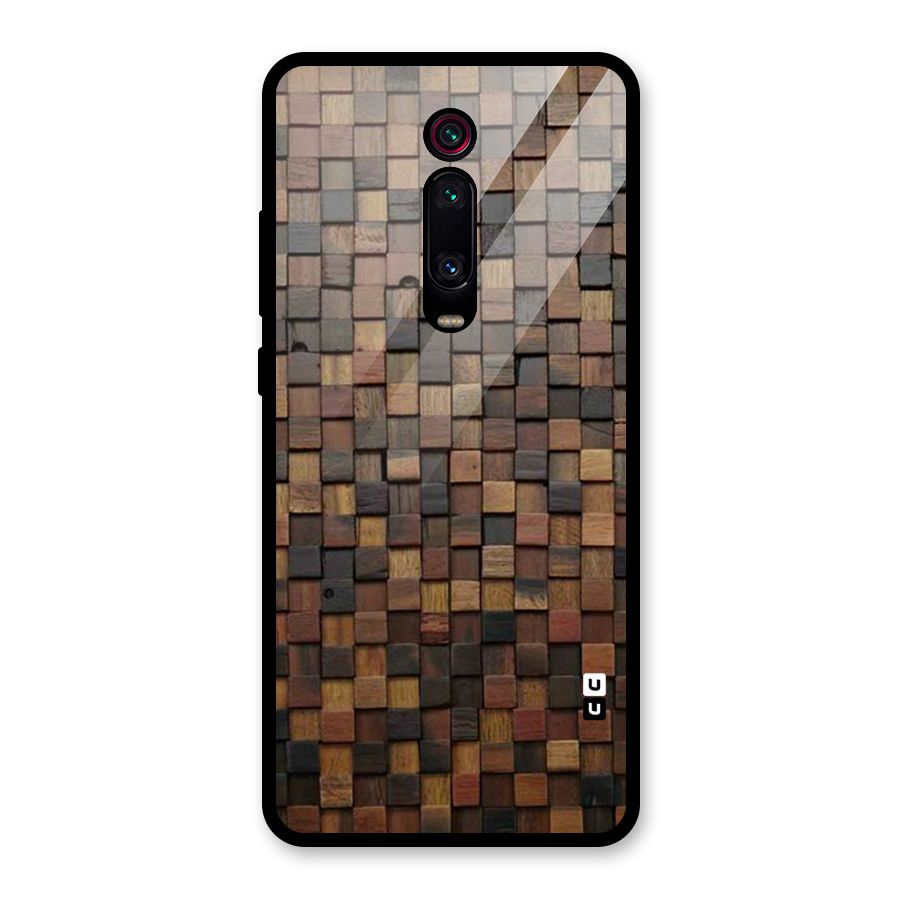 Blocks Of Wood Glass Back Case for Redmi K20 Pro
