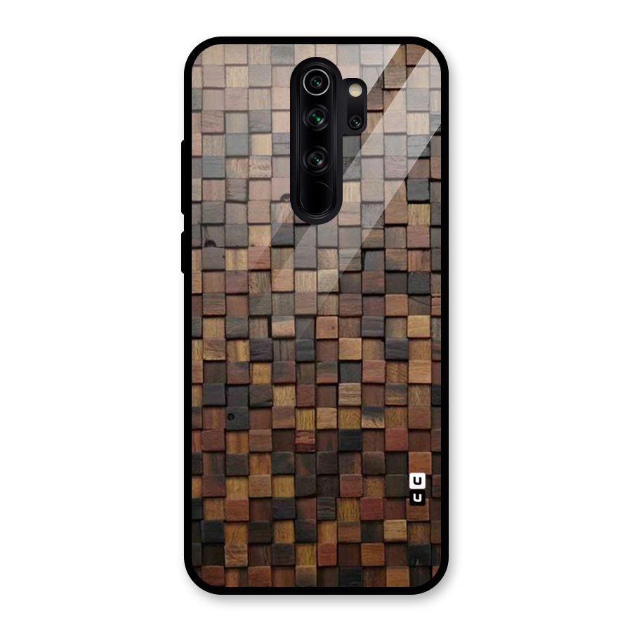 Blocks Of Wood Glass Back Case for Redmi Note 8 Pro