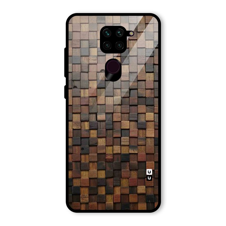 Blocks Of Wood Glass Back Case for Redmi Note 9