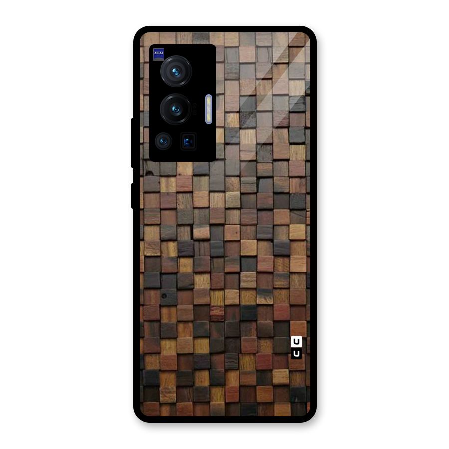 Blocks Of Wood Glass Back Case for Vivo X70 Pro