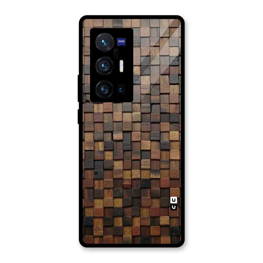 Blocks Of Wood Glass Back Case for Vivo X70 Pro Plus