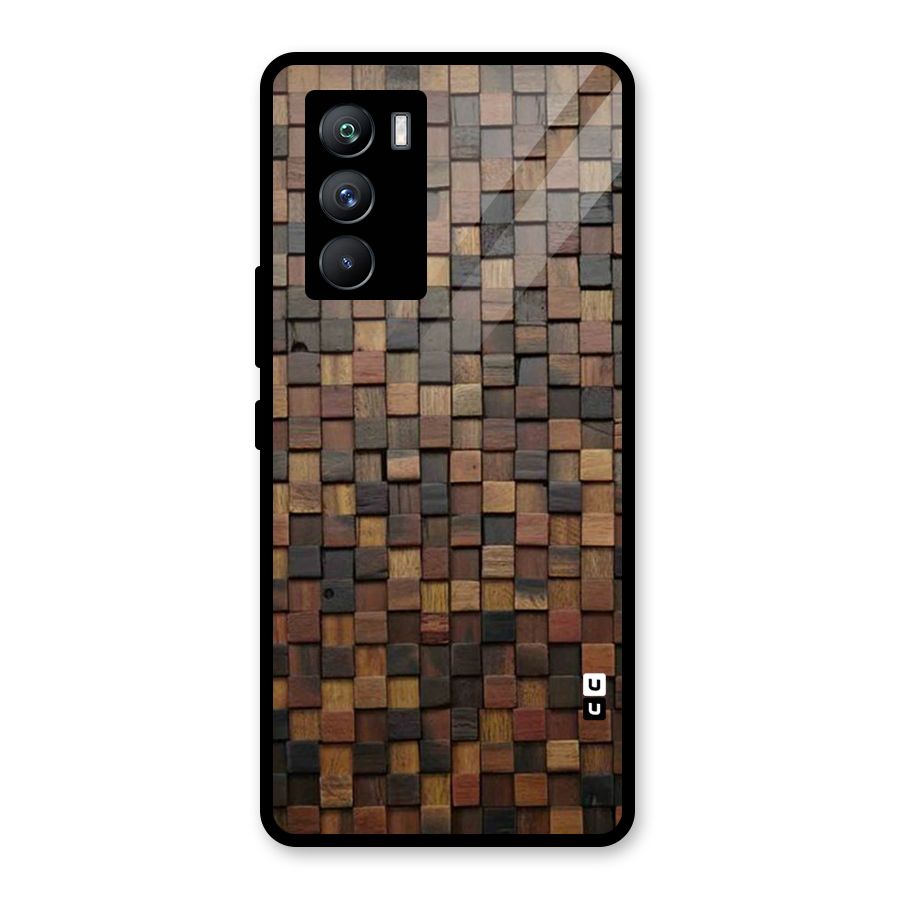Blocks Of Wood Glass Back Case for Vivo iQOO 9 SE