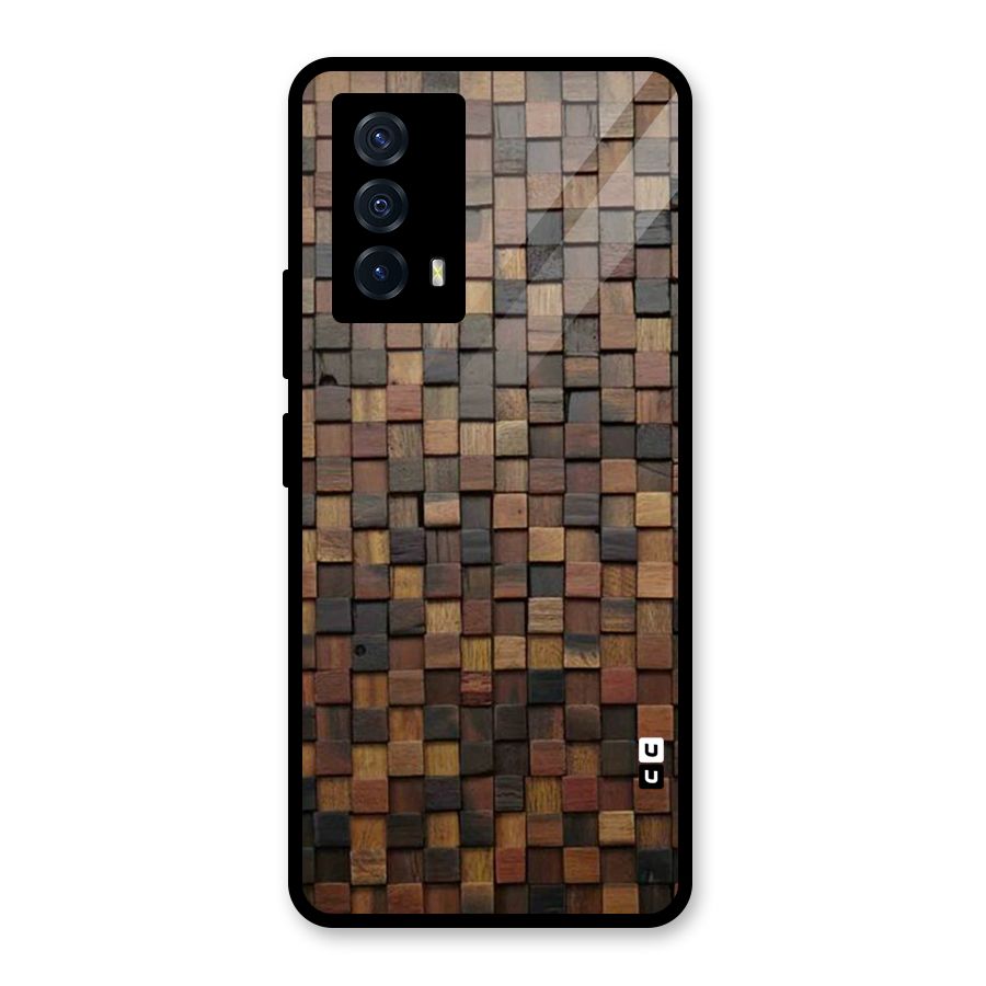 Blocks Of Wood Glass Back Case for Vivo iQOO Z5