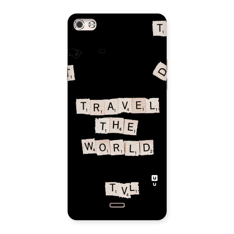 Blocks Travel Back Case for Micromax Canvas Silver 5