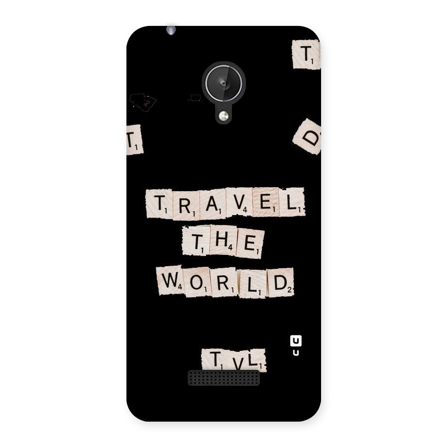 Blocks Travel Back Case for Micromax Canvas Spark Q380