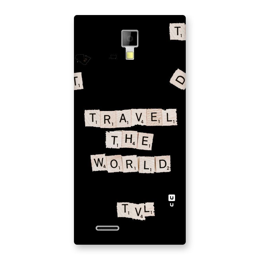 Blocks Travel Back Case for Micromax Canvas Xpress A99