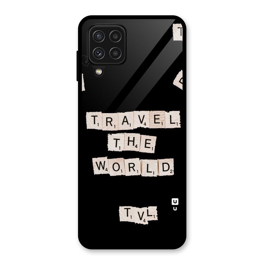 Blocks Travel Glass Back Case for Galaxy A22 4G