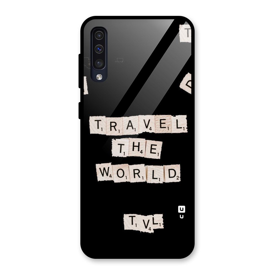 Blocks Travel Glass Back Case for Galaxy A30s