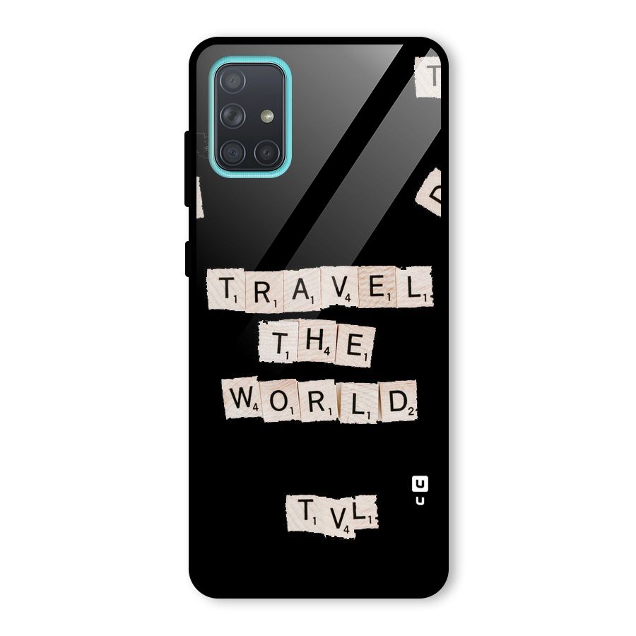 Blocks Travel Glass Back Case for Galaxy A71