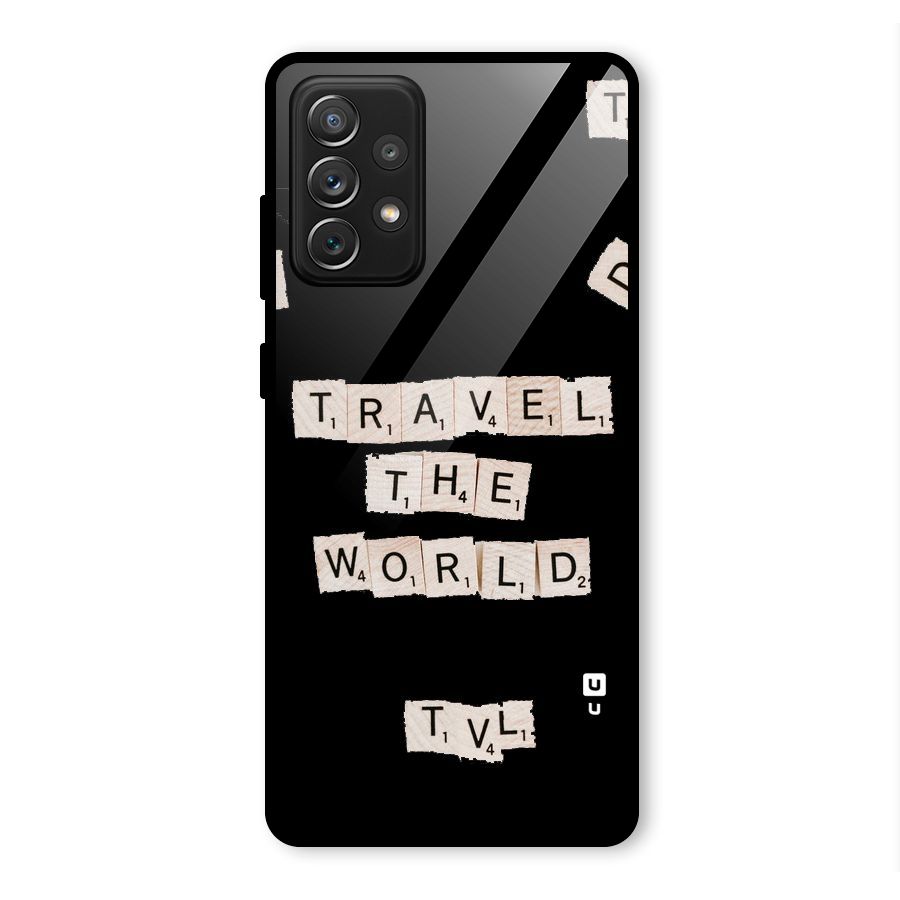 Blocks Travel Glass Back Case for Galaxy A72