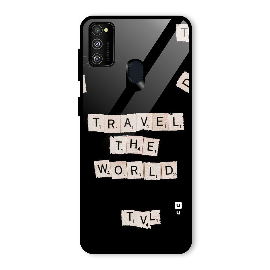 Blocks Travel Glass Back Case for Galaxy M30s