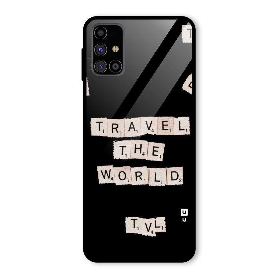 Blocks Travel Glass Back Case for Galaxy M31s