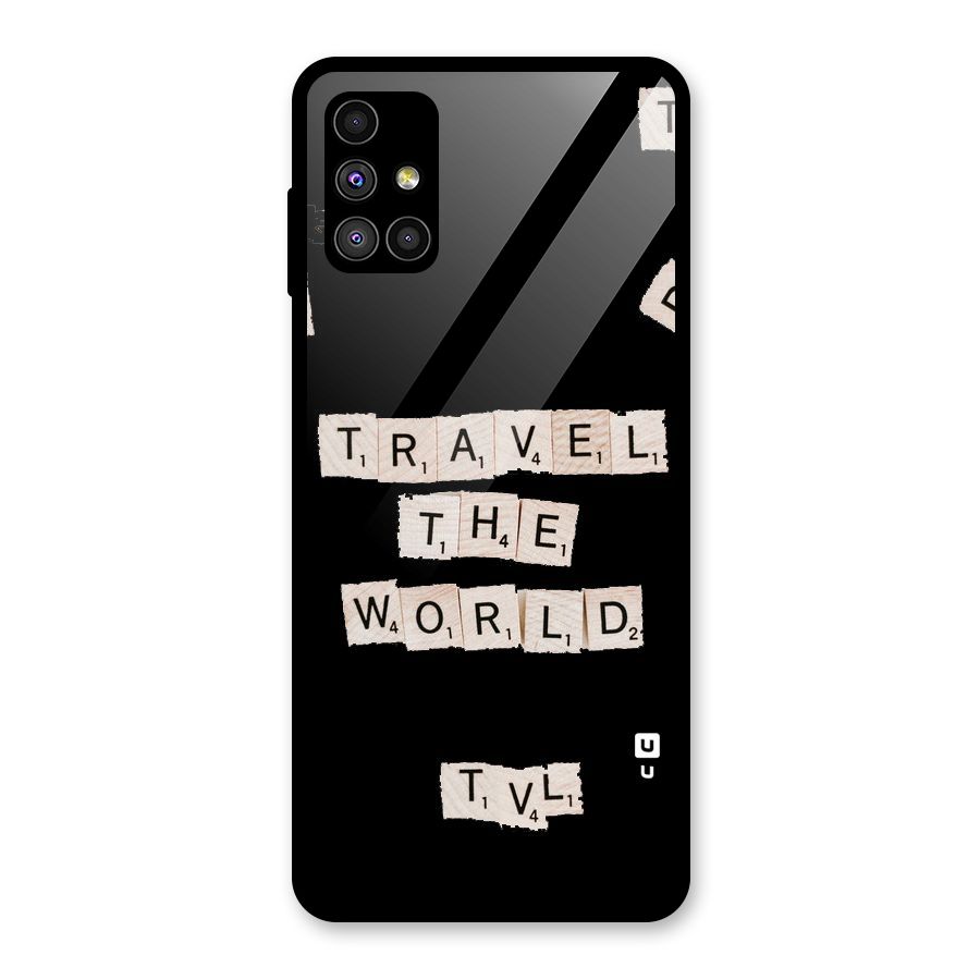 Blocks Travel Glass Back Case for Galaxy M51