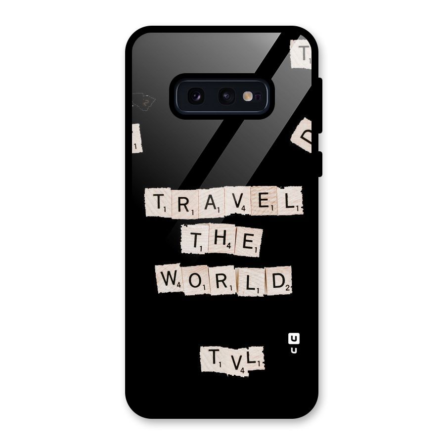 Blocks Travel Glass Back Case for Galaxy S10e
