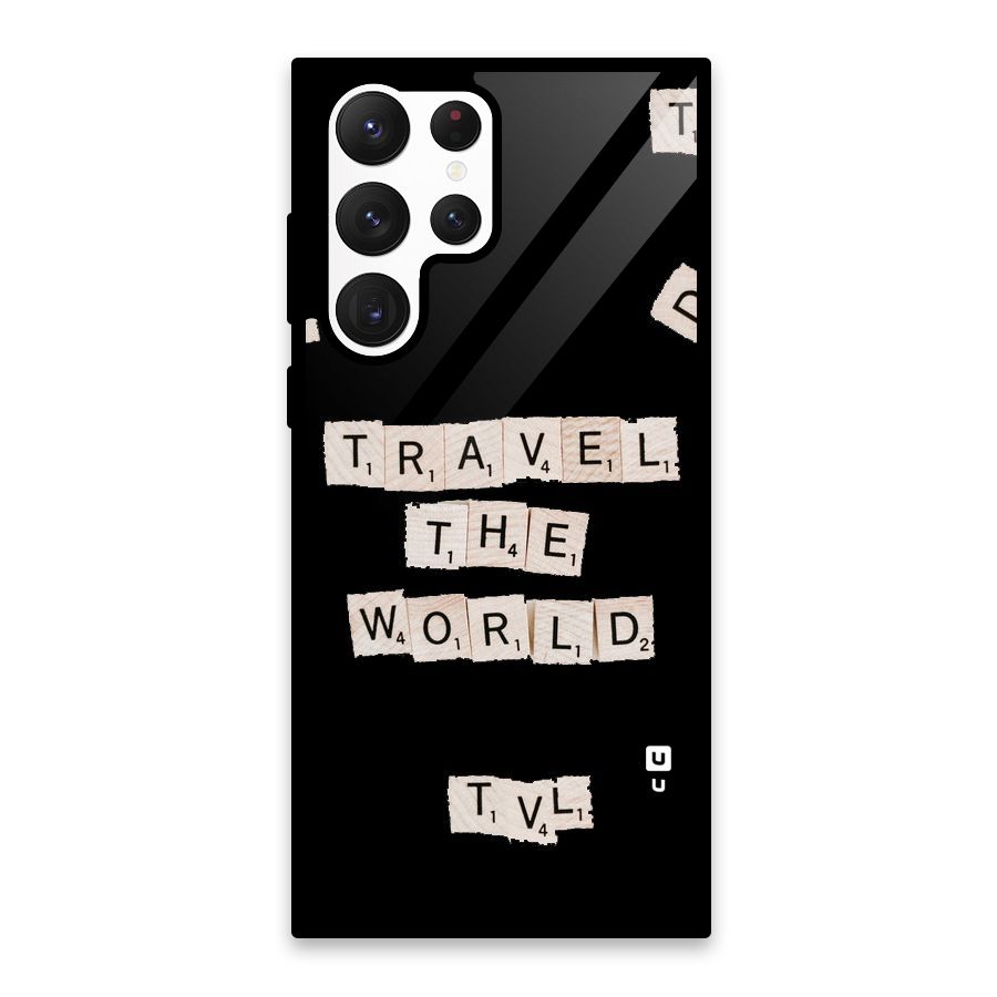 Blocks Travel Glass Back Case for Galaxy S22 Ultra 5G