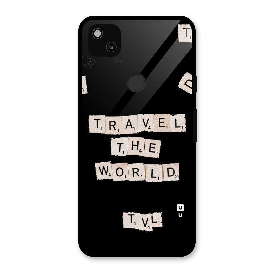 Blocks Travel Glass Back Case for Google Pixel 4a