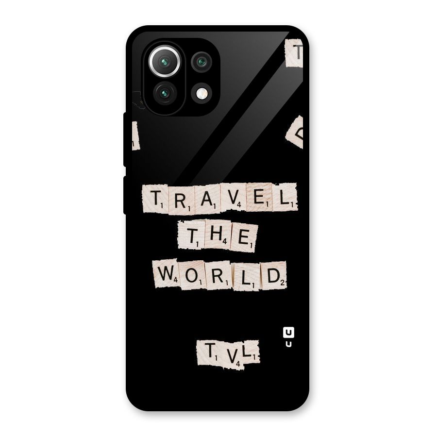 Blocks Travel Glass Back Case for Mi 11 Lite