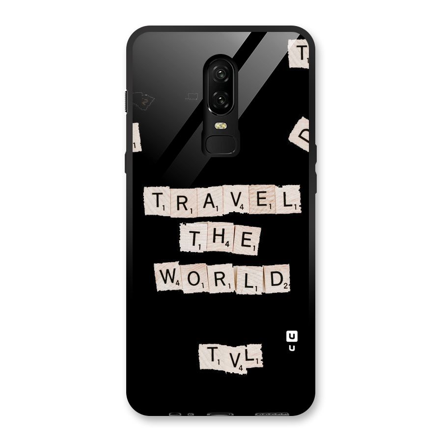 Blocks Travel Glass Back Case for OnePlus 6