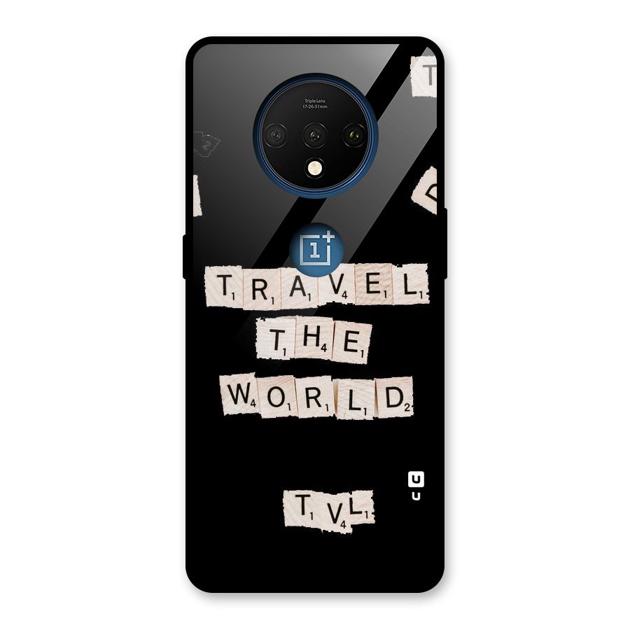 Blocks Travel Glass Back Case for OnePlus 7T